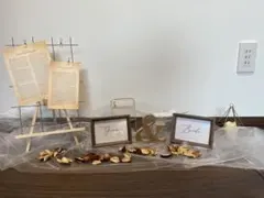 ウェディング ウェルカムスペース用雑貨