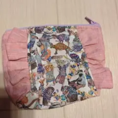 タイムセール！動物柄ポーチ ピンク