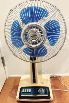 TOSHIBA D-30PC 扇風機 青色 昭和レトロ 動作確認済み - メルカリ