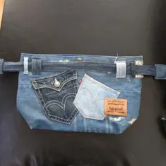 デニム　リメイクバッグ