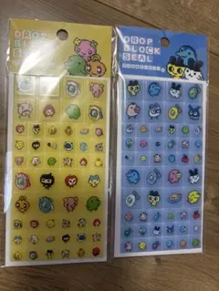 たまごっち タイルみたいなシール 2種セット ドロップブロックシール