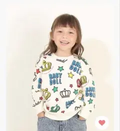 BABYDOLL 130 総柄薄手トレーナー