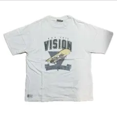 VISION STREET WEAR 白Tシャツ ロゴ ストリート 男女兼用