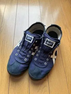 オニツカタイガーMEXICO 66 メキシコ 66 24.5cm ネイビー