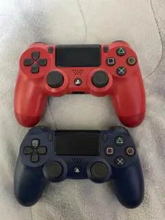 DualShock4コントローラー 赤と紺　2個セット　不良品