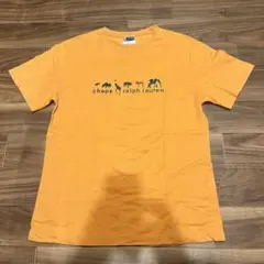 90s チャップス ラルフローレン Tシャツ M オレンジ アニマル ビンテージ