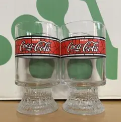 ヴィンテージ Coca-Cola グラス 2個セット(80年代前半頃製)