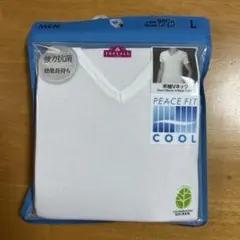 TOPVALU PEACE FIT COOL 半袖Vネック L 白