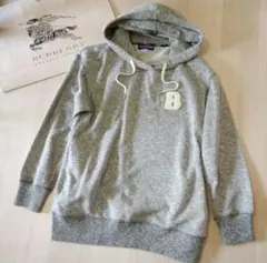 レア　タグ付未使用　バーバリーブルーレーベル　ジップアップパーカー　ボーダー　M レア タグ付未使用 バーバリーブルーレーベル ジップアップパーカー