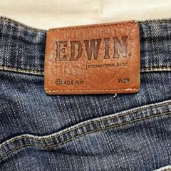 EDWIN 404FLEX ルーズストレートデニム W29ブルー