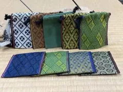 【９点セット】【現物】畳縁　コースター　ミニミニ巾着　新品