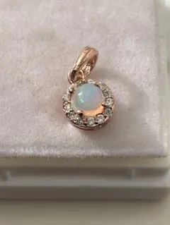 最終値下げ‼️オパール ペンダント ローズゴールド　シルバー　ピンク