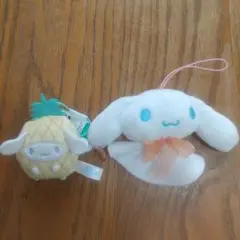 シナモンロール マスコット2個 てるてるシナモン&フルーツきぐるみマスコット