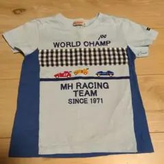 【美品】miki HOUSE レーシングカー Tシャツ 110　乗り物　男の子