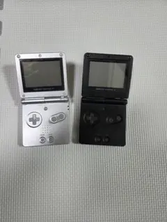 ゲームボーイアドバンス SP シルバー ブラック 2台セットジャンク品