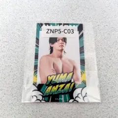 【匿名配送】全日本プロレス 安齊勇馬選手☆ウェブポンＣ賞 チェキ風ステッカー