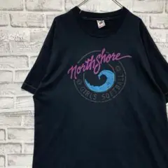 USA製90sヴィンテージTシャツ！シングルステッチ　ブラック半袖古着XL 18