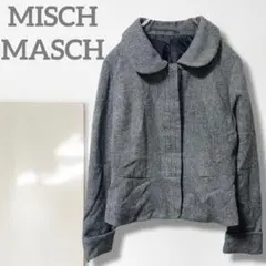 g4【ミッシュマッシュ】ジャケット/美品 きれいめ 丸襟 グレー羽織り 着回しのサムネイル