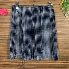 シスレー SISLEY️ スカート Mサイズ相当 チェック 白 黒のサムネイル