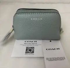 新品 正規品☆COACH コーチ コインケース グリーン キルティング