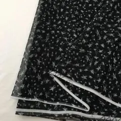 AD18-5 ポリプリントチュールニット生地/アパレルブランド/3m