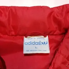 90s前後 adidasナイロンジャケット / フード収納付き トリコロール L