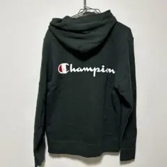 メンズ レディース Lサイズ Champion プルオーバーパーカー グリーン