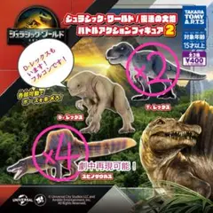 ジュラシック・ワールド バトルアクションフィギュア2　フルコンセット