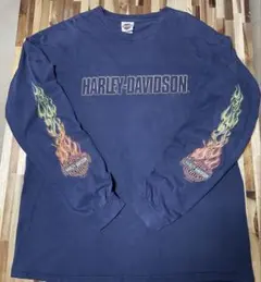 な*お様 Harley-Davidson フレイム　ロンT ファイヤー