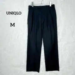 ユニクロ タックテーパードパンツ 【M相当】 ネイビー チノ スラックス