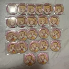 アイカツ！グリッター缶バッジ 夏樹みくる カントリーワンピースver. 23点