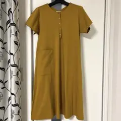 シャンブルドゥシャーム　ワンピース　マスタード