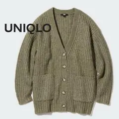 UNIQLO/ユニクロ ローゲージVネックカーディガン
