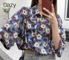 Dazy 花柄 半袖シャツ Mサイズのサムネイル