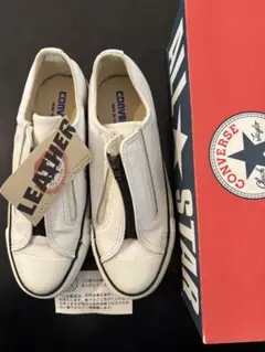 【新品未使用】【希少】【USA製】コンバースオール スター　白レザー　23.5