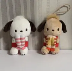 スシローはぴだんぶいコラボ ポチャッコ 2体セット ぬいぐるみマスコット