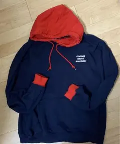 COOPER SKATE BOARDING 配色パーカー ネイビー×レッドのサムネイル
