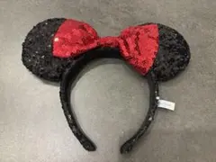 ディズニー　カチューシャ　スパンコール　ミニー