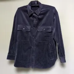 BEAMS HEART コーデュロイシャツ ネイビー Mのサムネイル