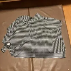 授乳ケープ グレーと白のストライプ Mサイズ