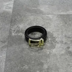 古着 デッドストック オランダ軍 将校 レザーベルト ベルト ミリタリー 黒