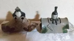 雛人形 陶器製 2体セット