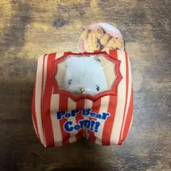 いとわたあめ　マスコットぬいぐるみ くま ポップコーン