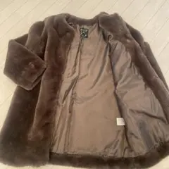早い者勝ち❤️ rafraf ブラウン　ボア　フェイクファー　コート　Mサイズ