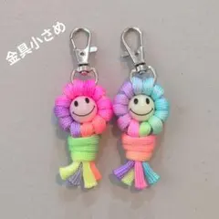 ニコちゃんとパラコードのチャーム２個セット☆