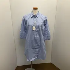 continuer de nice claupの七分袖前開きワンピースブラウス