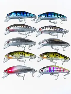 トラウトルアー 5.5cm 6g 10個セット ルアーまとめ売り - メルカリ