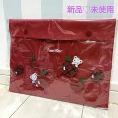 ♡新品未使用♡ファミリア　クリアケース　赤のサムネイル