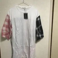 CORNERS チェック切り替えTシャツ