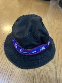Champion USAロゴ バケットハット 黒
